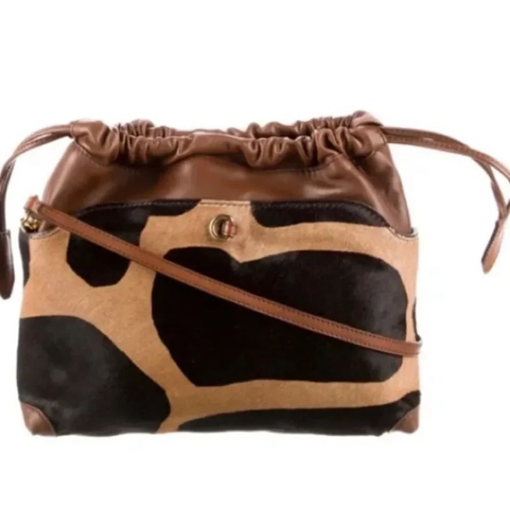 🌺 Burberry Prorsum🌺 Runway Ponyhair Leather Trim Crossbody Bag #mobwife 💃💃